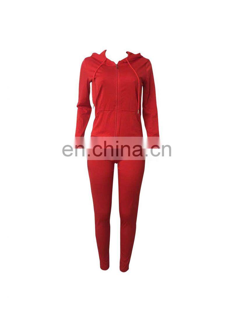 custom brand Women Jogger 2 Piece Pants Set Sweatsuit For Women 2021 Jogging Suit Tracksuit top+pants zipper coat