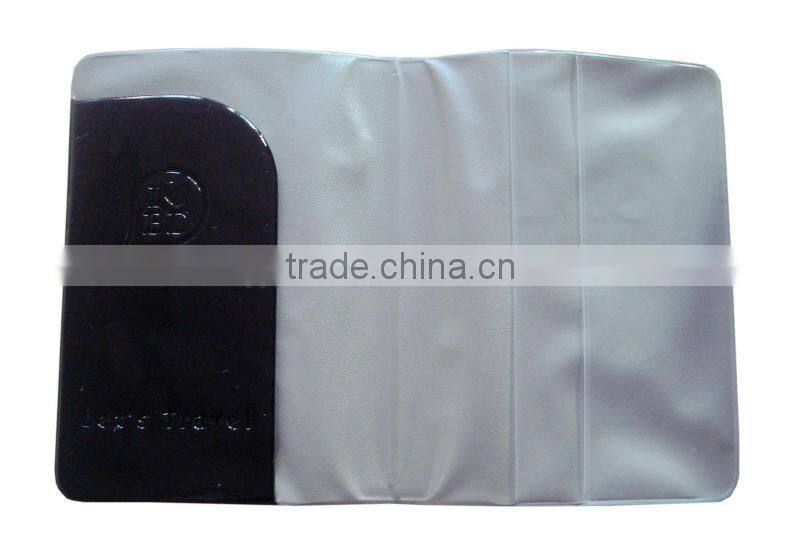 Plastic duck passport bag air ticket holder airline ticket holder yellow and black colors credit card holder