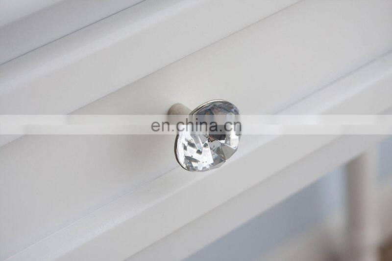 Furniture Dressing Table 3 Way Mirrors Triple Mirror Makeup Dresser Set with Stool (White)