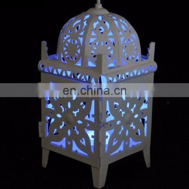 zinc plated rounded hanging lanterns
