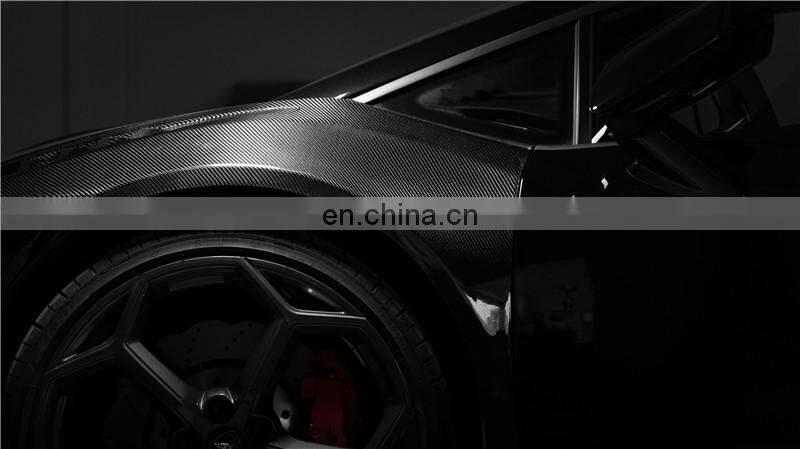 Runde Dry Carbon Fiber Kits For Lamborghini Huracan 580 610 EVO Upgrade Paktechz Body Kit Hood Front Rear Lip Fender Spoiler