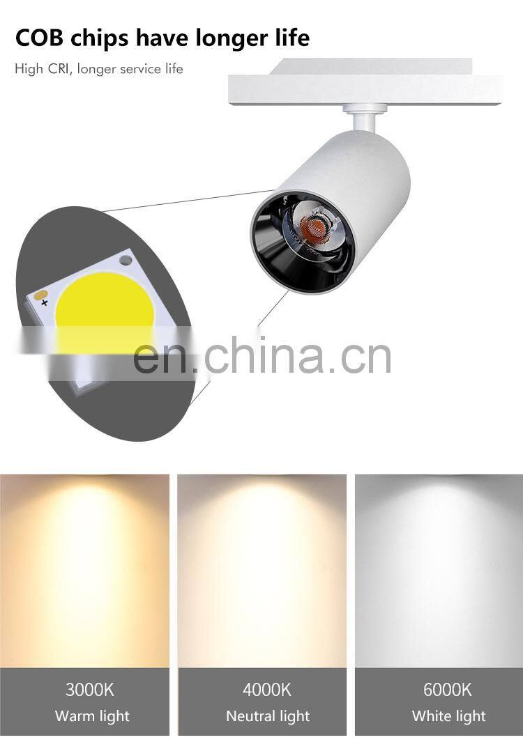 Hot Sale High Quality Aluminum PC Showroom Show Gallery Museum COB 20W LED Track Light