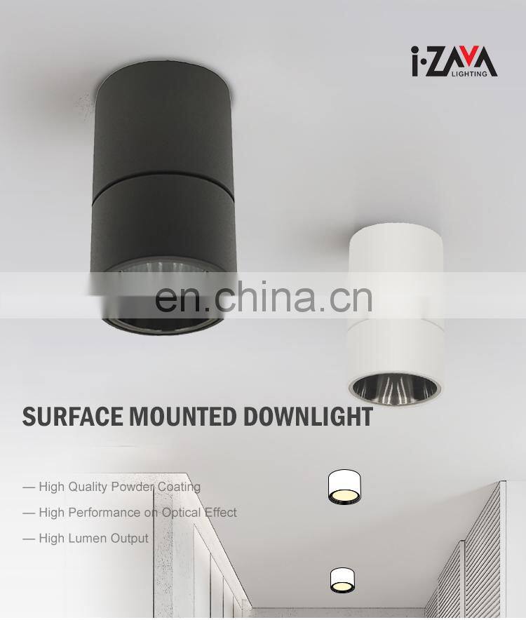 Hot Selling Office Supermarket Indoor Light Ceiling Surface 12w Aluminum LED Down Lamp