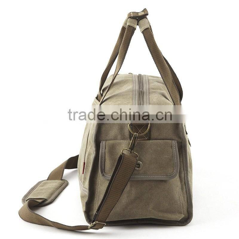 good quality canvas personalized travel bag