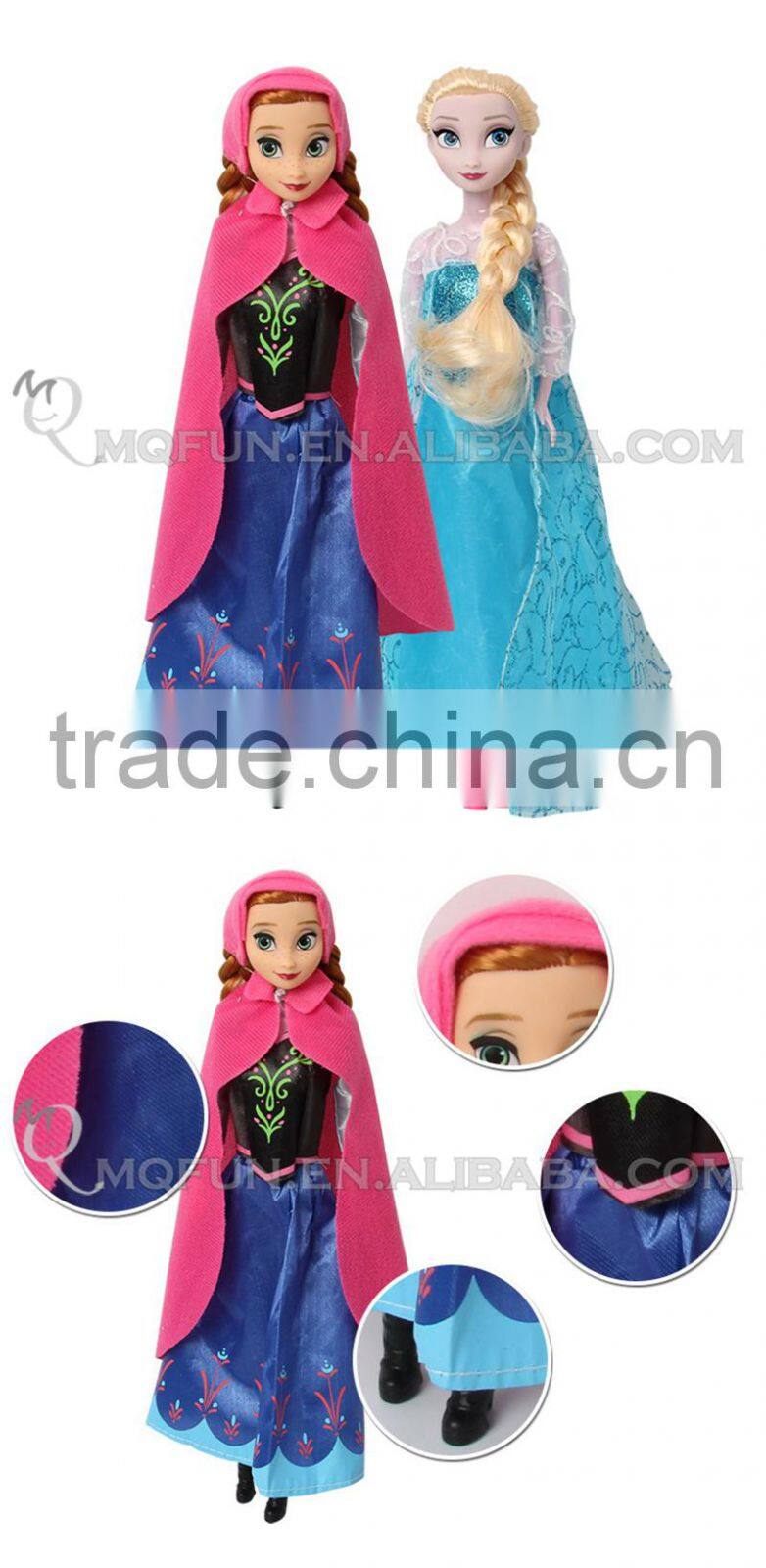Mini Qute wholesale 3 in 1 with olaf movable joints Plastic cartoon Frozen doll frozen princess anna & elsa girls children toys