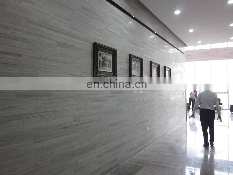 Cheap polish surface grey wooden grain wall floor gray marble tiles price china