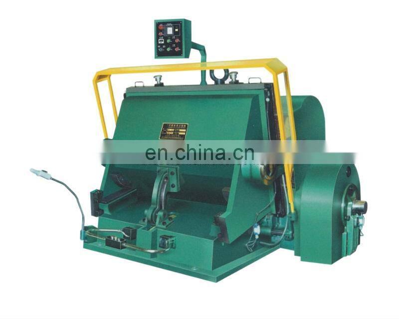 ML1040 CE Approved Heavy Duty Manual Feed Corrugated Paper Die Cutting and Creasing Machine, paperboard flatbed plane die cutter