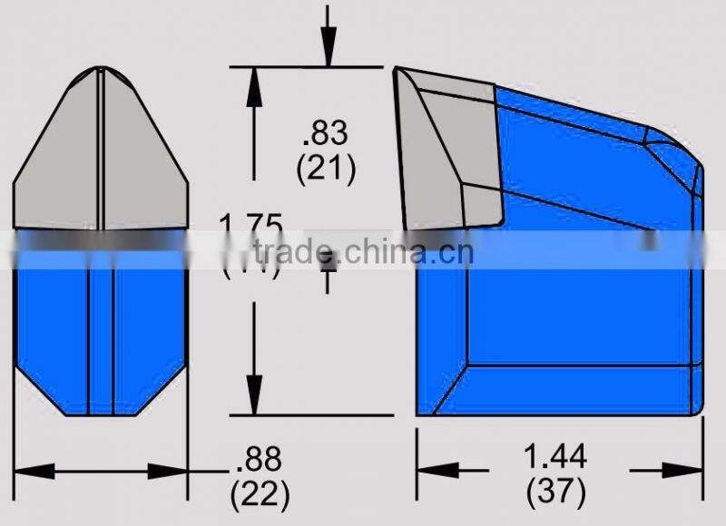 RT2 HDD Back Reamer Horizontal Directional Drill Bits/ Weld On Series Trenching Tool