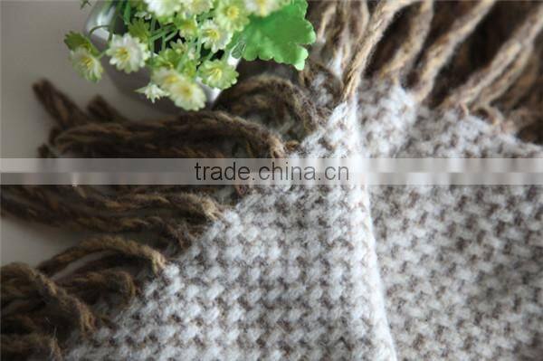 NO.1 China blanket factory life comfortable travel set home textile full size check wool throw plaid blanket