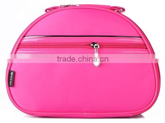 High quality leather cosmetic train case,beauty makeup vanity case,leather makeup travel case