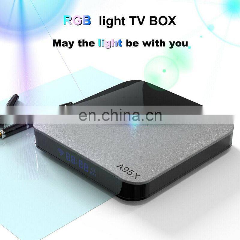 A95X F3 Amlogic S905X3 Android9.0 Dual WIFI 2gb/4gb ram 16gb/32gb/64gb ROM Private Unique RGB Light Android 9.0 TV Box