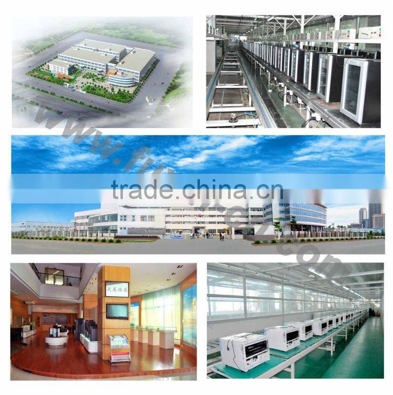 FUXIN:JC-33ALW.Wine Fridge hold 12 bottles / Celler Wine /Single wine cooler/mini beverage cooler. Aluminum Trim Door Frame