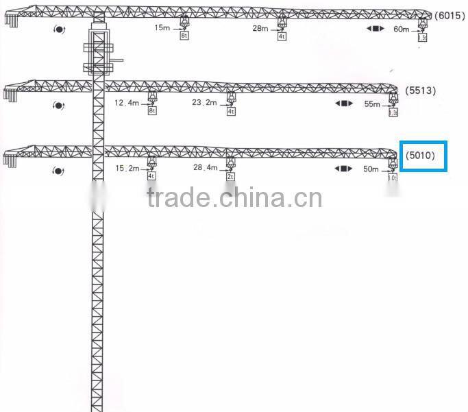PT60 (5010) BAIMAI Flat Top Tower Crane