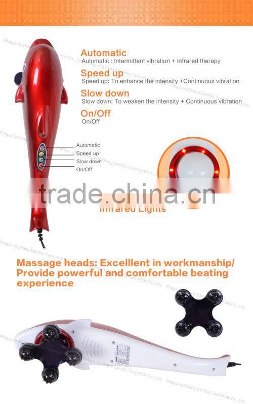 2014 new infrared dolphin personal massage hammer