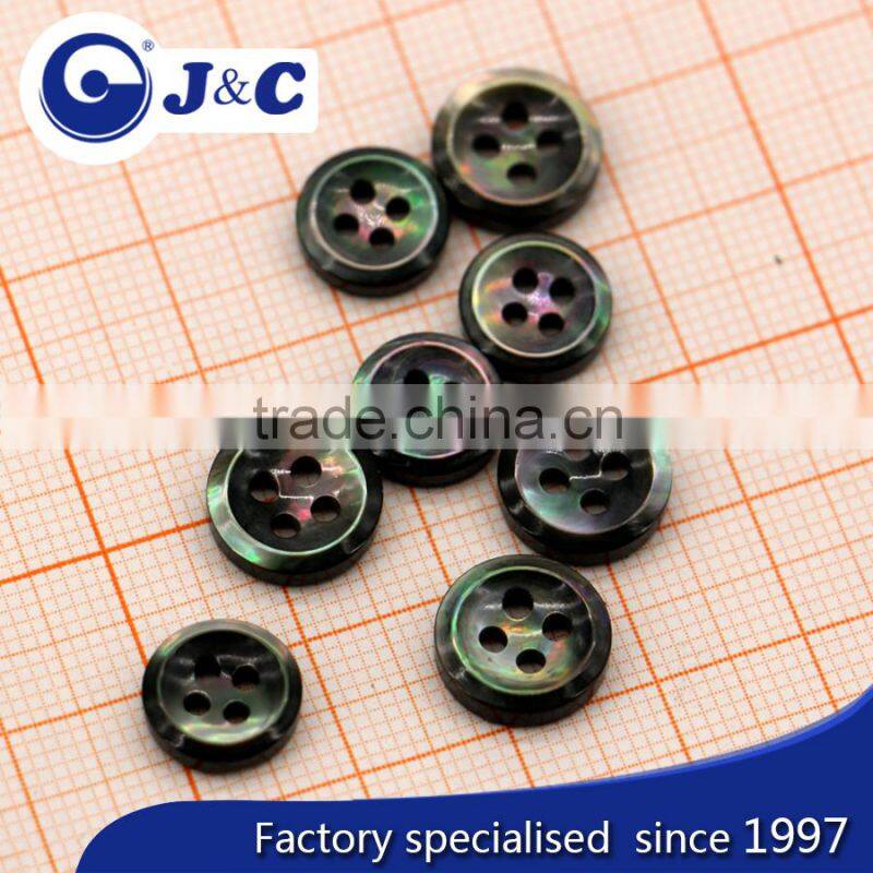black mother pearl sea shell fastener