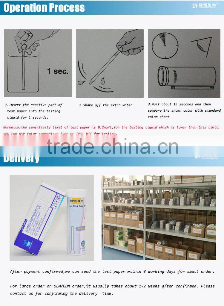 wholesale soft water total hardness indicator paper
