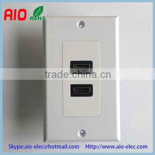 ICC Component HDMI couple Connector Audio/Video, F-Type Decora Insert wall plate