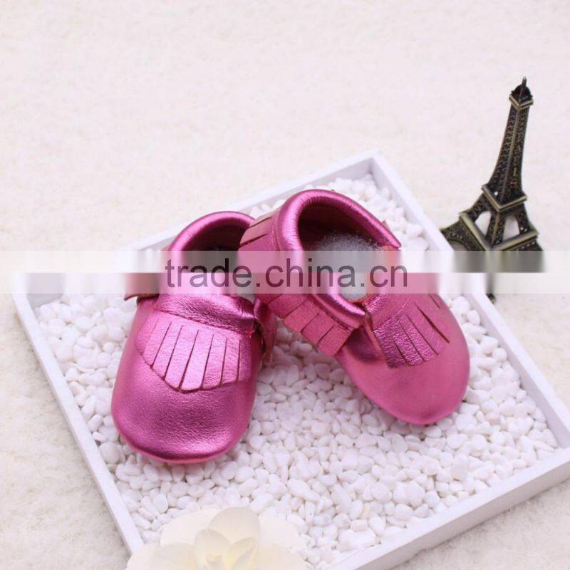 2015 Fashion lovely genuine leather baby shoes oem welcomed