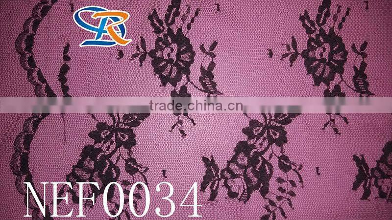 sexy black chanity lace fabric