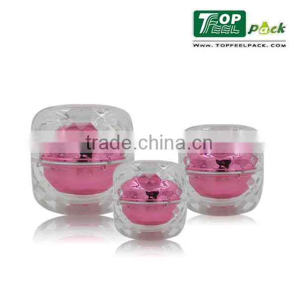 30ml 15ml New Square Cosmetic Package Acrylic Gel Cream Jar
