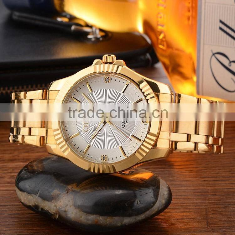 2016 best popular Full Gold plate Luxury Chenxi brand Watches