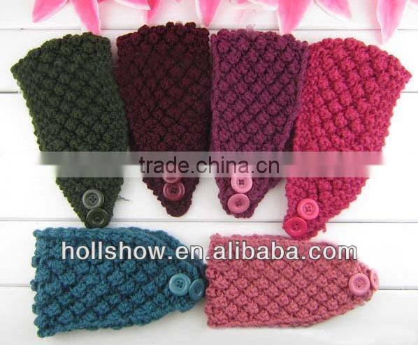 Wool Women Winter Crochet Headbands