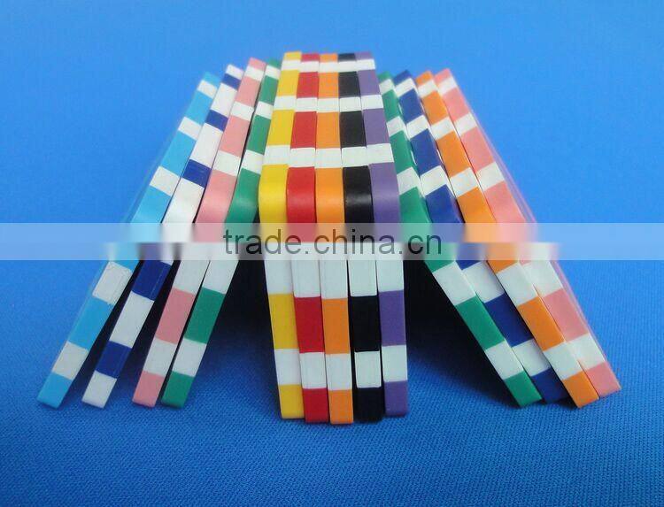 square rectangular poker chips with gold stamping