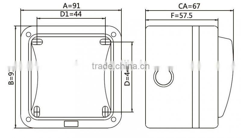 Salzer waterproof switches One Gang One Way IP66