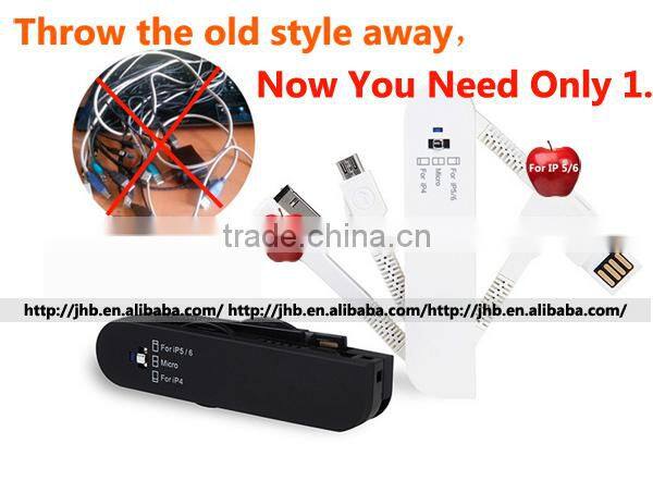 Popular Gift ! 2016 Multi 3In1 3 In 1 USB Charging Cable