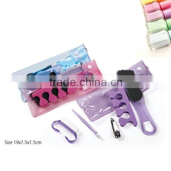 FS1006 Hot China factory 5pcs colorful toe separators pedicure set
