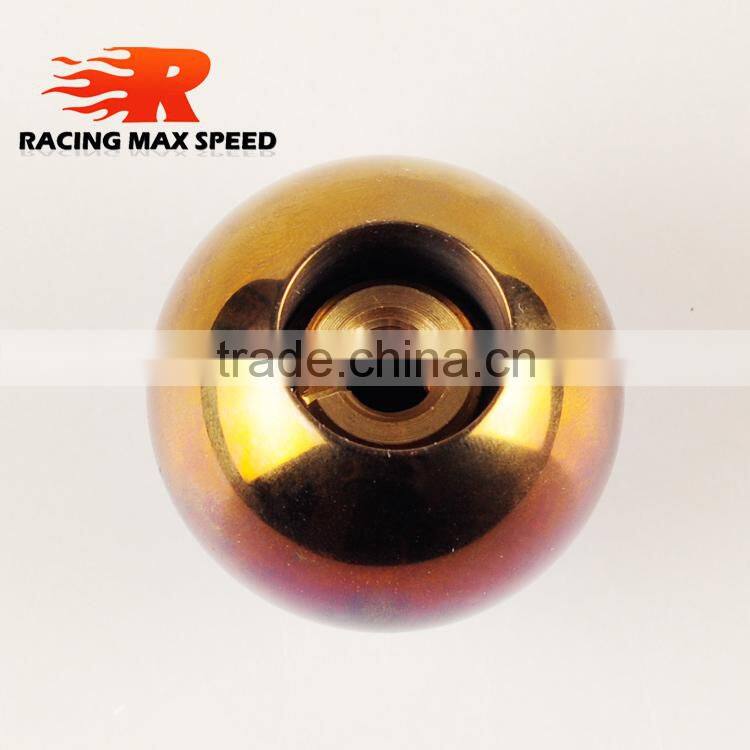 2015 new products auto parts m10*1.5 polished full titinaium ball shape gear shift knob