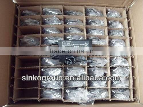 AC 100-240V 1.5A 50-60Hz oem switching laptop adapter for Lenovo 20v 3.25a square pin yellow