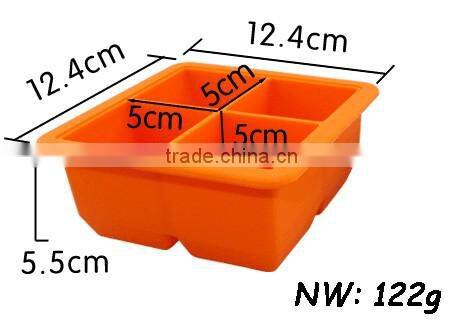 FDA&SGS eco-friendly customized 4 cavity silicone food preservation box