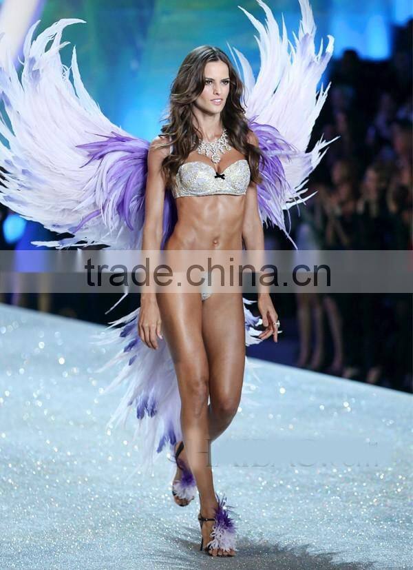 Wholesale Feather Angel Wings With Gold Lridescent For Party Supplies