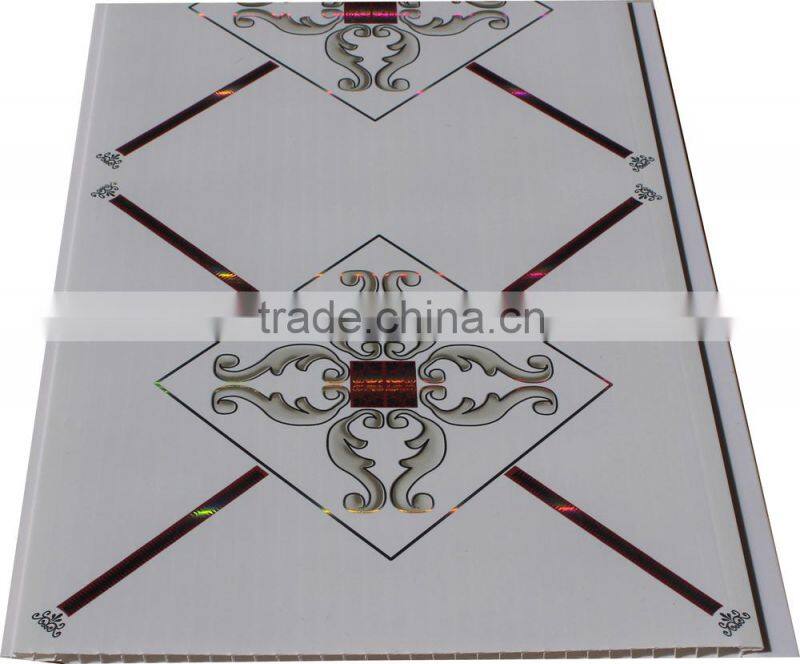 Popular wooden design trasfer printing upvc ceiling panel T040