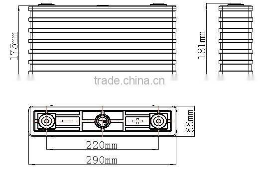 rechargeable lithium batteries 160Ah 3.2V GBS-LFP160Ah