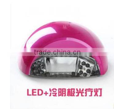 36W /18W/12W Wholesale cheap pink color CCFL LED UV nail lamp led gel nail polish dryer lamp with CE certificated