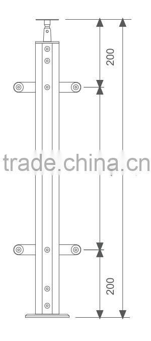 Modern balcony stainless steel railing design