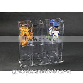 Acrylic cosmetic case with lattice lucite make up display rack for lipsticks