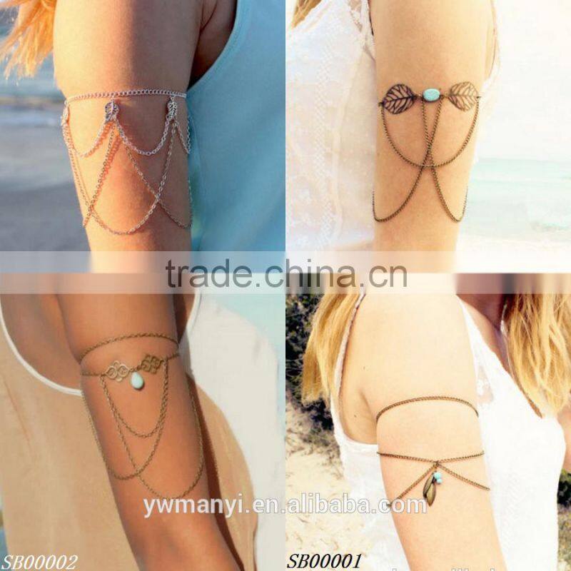 New arrived china fashion gold arm bracelet for women fashion fake gold bracelet A0002