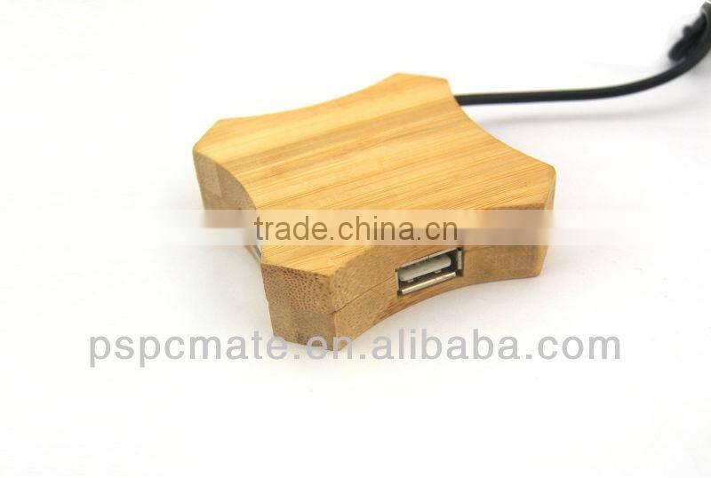 Wooden Usb Hub 4 Port 1.1 or 2.0 Version for Your Options
