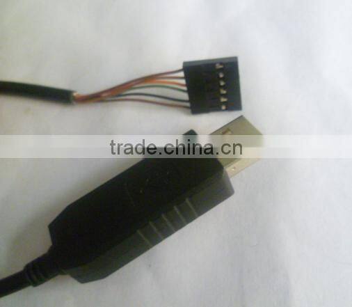 good quality/hot selling /high speed TTL USB to 6p housing cable with FTDI chipset ,2.0 TTL USB to 6p housing cable