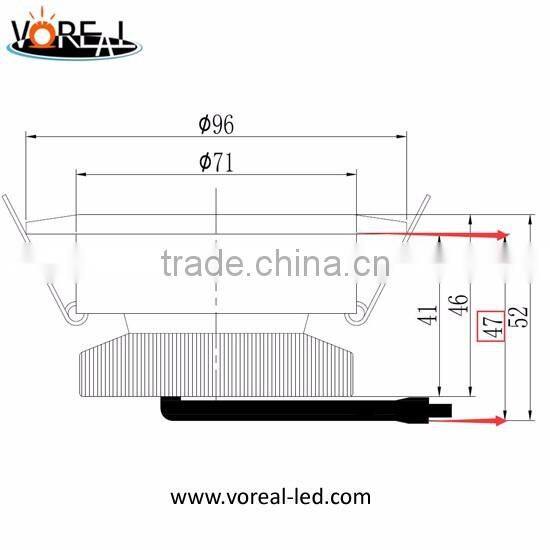 D95mmH47mm led downlight warmwhite led cob downlight housing COB downlight for Ceiling