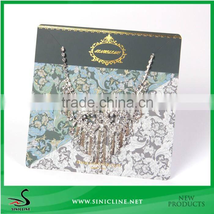 Sinicline custom printed folded necklace hanging card