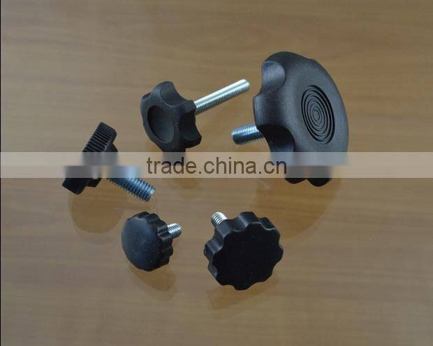 Hand twist screws, bolt star handle, wood quincunx plastic, rubber head fixed adjustment