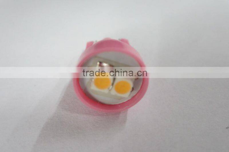 T10 2 SMD3528 pink automobile bulbs Auto Lighting System LED light LED lamp