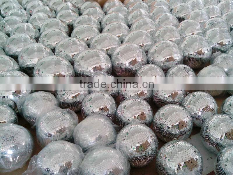 2016 haning rotating Safety Rotating fiberglass black mirror ball ornaments