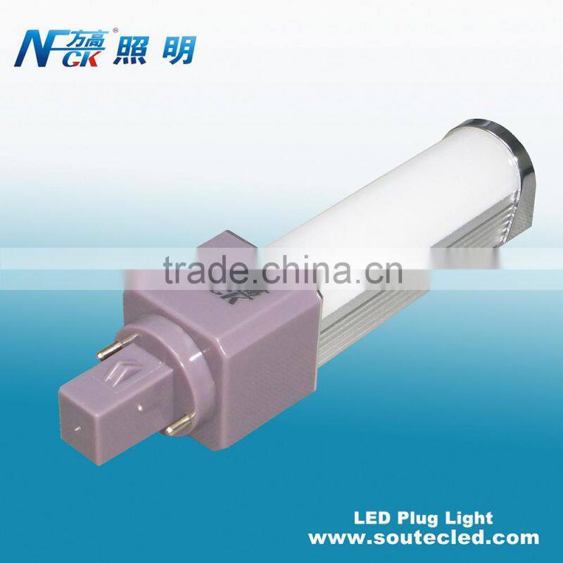 SMD 2835 plug led light 5watt E27 G24 light base high efficiency power saving led horizontal light
