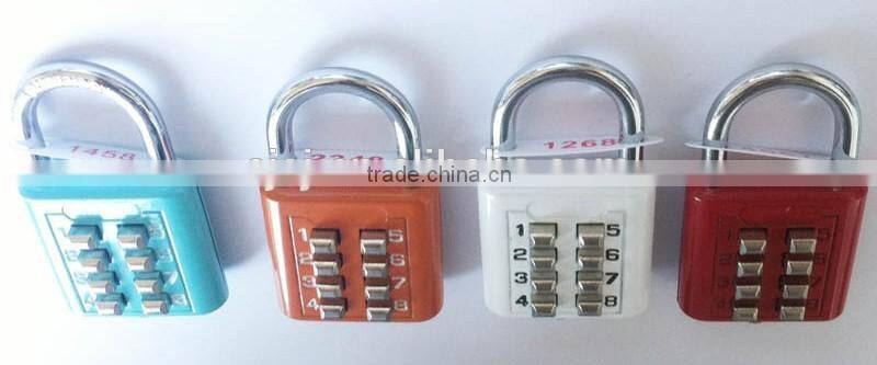 New design colorful high quality combination lock fingerprint padlock