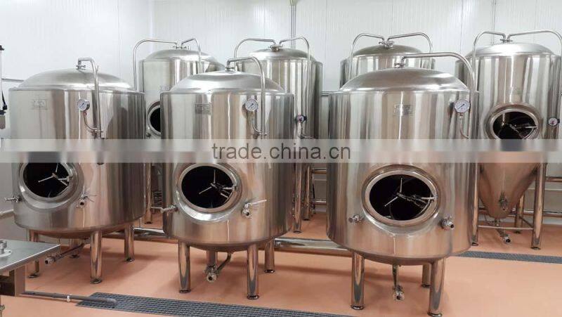 1000L stainless steel bright tank with cooled jacket for beer maturing and serving